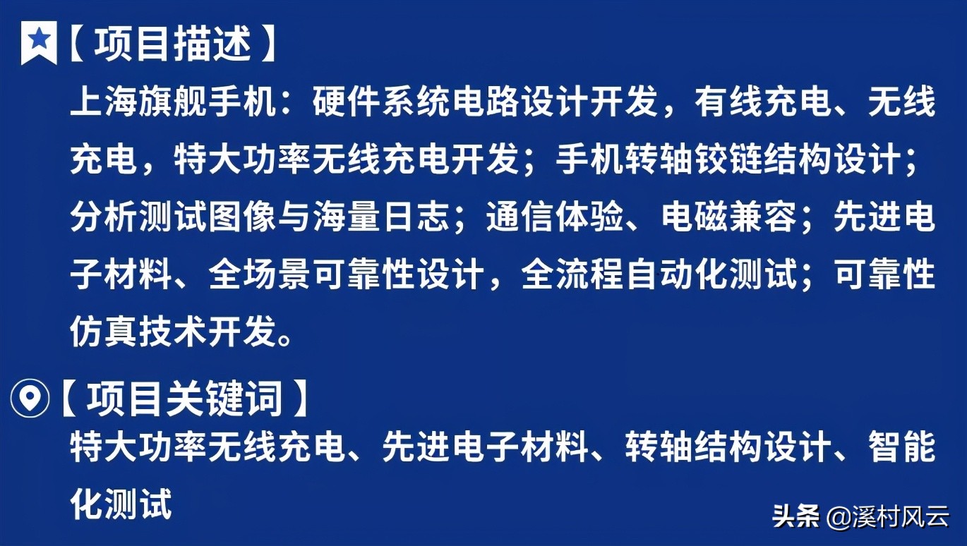 从华为最新发布的项目信息来看，华为智能汽车才刚刚开始