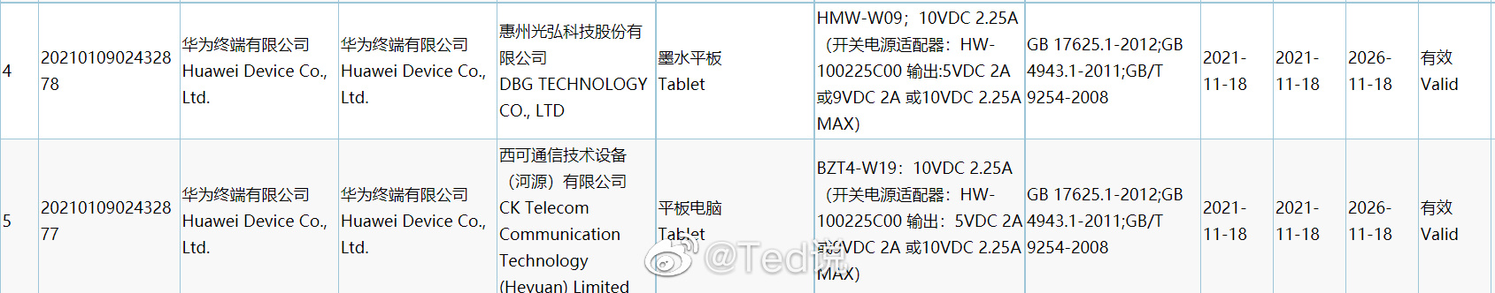 抢Kindle市场？华为墨水屏平板曝光：已入网，部分细节泄露