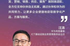 华为汪涛：五大维度端到端适配，携手伙伴，共赢商业市场